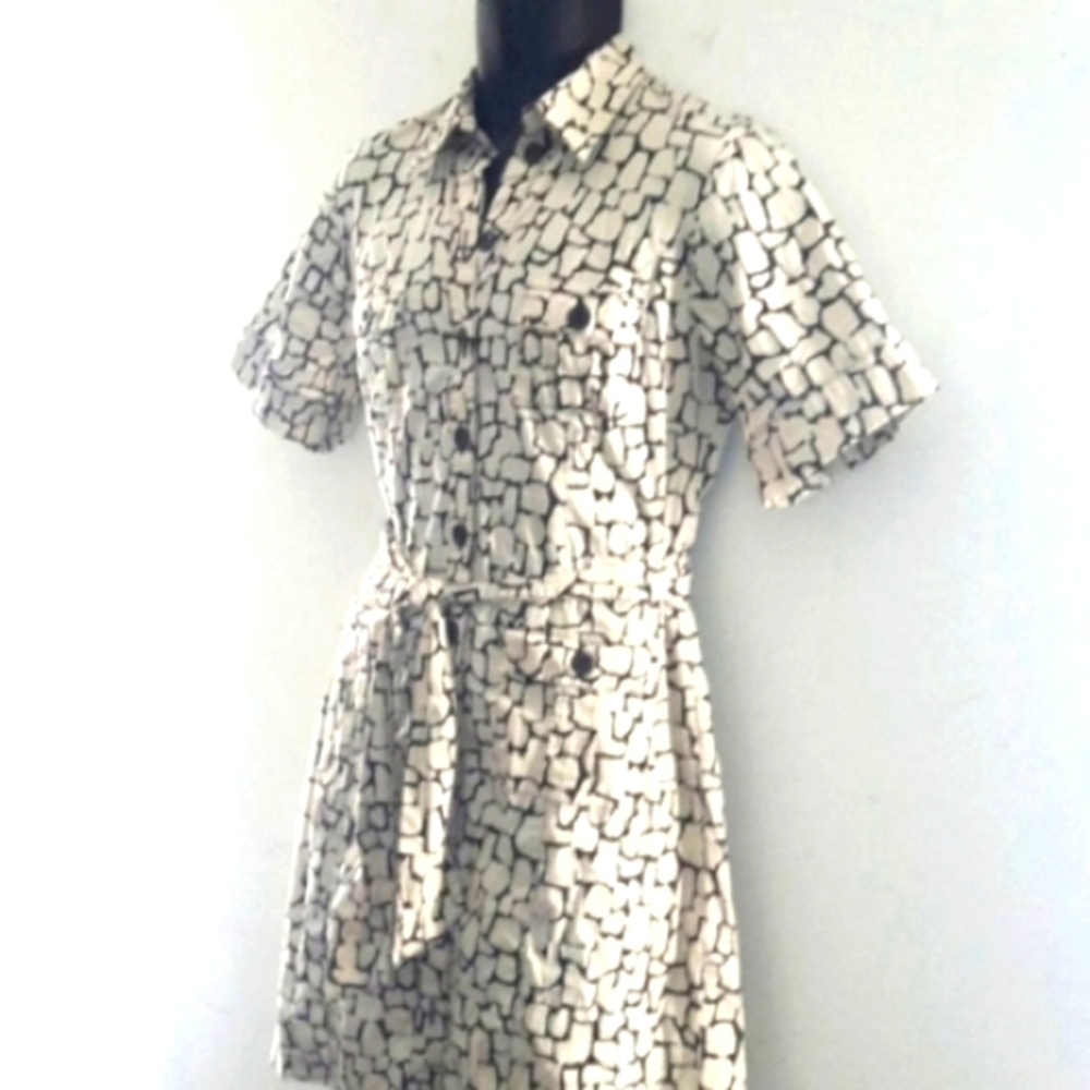 MERONA Button-Down Shirt-Style Dress, M - Picture 4 of 8